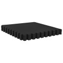 VidaXL Mata podłogowa 24 pcs Czarny 8,64 m² Pianka EVA