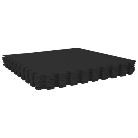 VidaXL Mata podłogowa 40 pcs Czarny 14,4 m² Pianka EVA