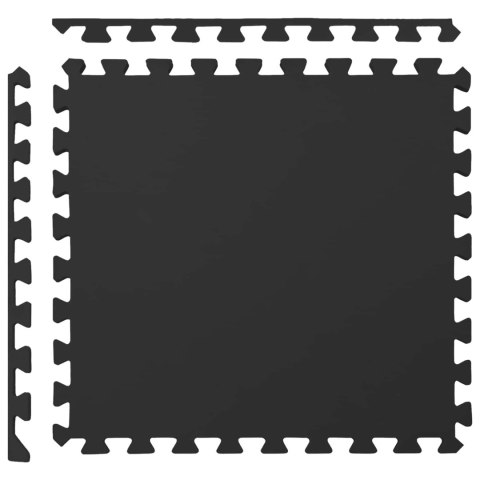 VidaXL Mata podłogowa 40 pcs Czarny 14,4 m² Pianka EVA