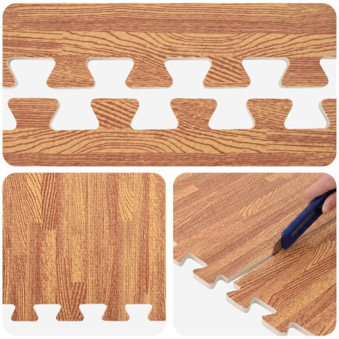 VidaXL Mata podłogowa 40 pcs drewno 14,4 m² Pianka EVA
