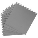 VidaXL Mata podłogowa 6 pcs Szary 2,16 m² Pianka EVA