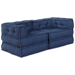 VidaXL Modularna jednostka sofy 2 pcs Indygo 140 x 70 x 56 cm tkanina