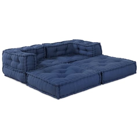 VidaXL Modularna jednostka sofy 2 pcs Indygo 140 x 70 x 56 cm tkanina