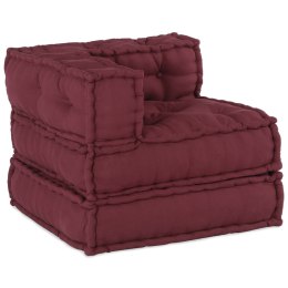 VidaXL Modularna jednostka sofy 3 pcs Bordowy tkanina