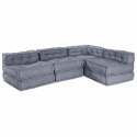 VidaXL Modularna jednostka sofy 4 pcs Szary tkanina