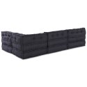 VidaXL Modularna jednostka sofy 4 pcs antracytowy tkanina