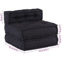 VidaXL Modularna jednostka sofy 4 pcs antracytowy tkanina
