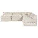 VidaXL Modularna jednostka sofy 4 pcs kremowy tkanina