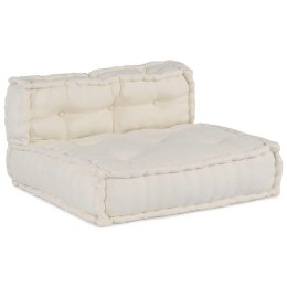 VidaXL Modularna jednostka sofy 4 pcs kremowy tkanina