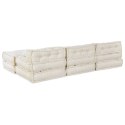 VidaXL Modularna jednostka sofy 4 pcs kremowy tkanina