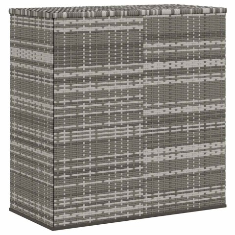 VidaXL Skrzynia na poduszki ogrodowe, rattan PE, 100x49x103,5cm, szara