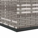 VidaXL Skrzynia na poduszki ogrodowe, rattan PE, 100x49x103,5cm, szara