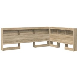 VidaXL Zagłówek do przechowywania z półką Dąb Sonoma 140 cm