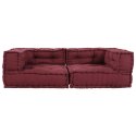 VidaXL 2-osobowa sofa modułowa Bordowy 140x70x36 Tkanina