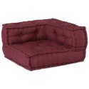 VidaXL 2-osobowa sofa modułowa Bordowy 140x70x36 Tkanina