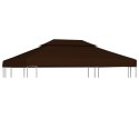 2-POZIOMOWE ZADASZENIE DO ALTANY 310 G/M² 4X3 M BRĄZOWE