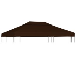 2-POZIOMOWE ZADASZENIE DO ALTANY 310 G/M² 4X3 M BRĄZOWE