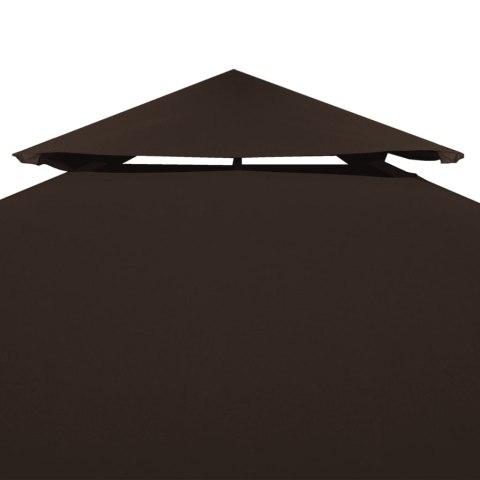 2-POZIOMOWE ZADASZENIE DO ALTANY 310 G/M² 4X3 M BRĄZOWE