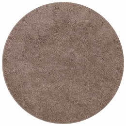 VidaXL Antypoślizgowy dywan shaggy Brązowy 90 x 90 cm PP