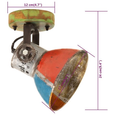 VidaXL Industrialne lampy ścienne/sufitowe, 2 szt, 17x24 cm, E27