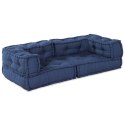 VidaXL Modularna jednostka sofy 3 pcs Indygo 140 x 70 x 36 cm tkanina