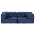 VidaXL Modularna jednostka sofy 3 pcs Indygo 140 x 70 x 36 cm tkanina