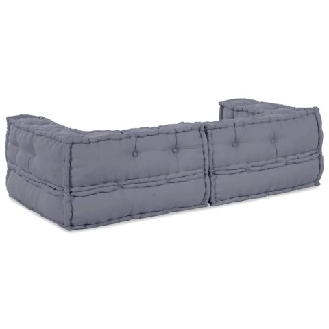 VidaXL Modularna jednostka sofy 3 pcs Szary 140 x 70 x 36 cm tkanina