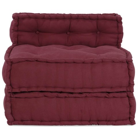 VidaXL Modułowa sofa, bordowy, 70x70x54, materiał
