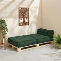 VidaXL Modułowa sofa, zielony, 70x70x54, tkanina