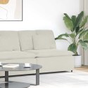 VidaXL Modułowy moduł centralny sofy z poduszkami kremowy 100 cm
