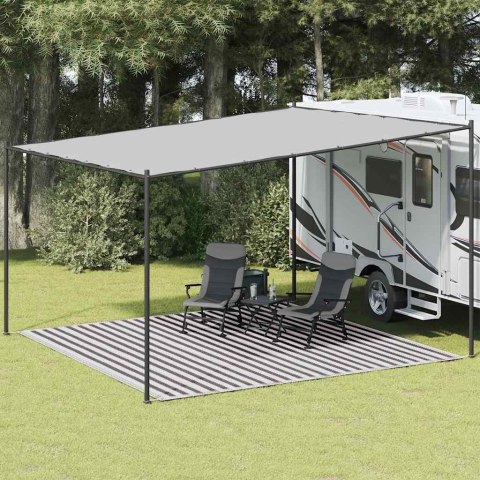 WYKŁADZINA DO NAMIOTU ANTRACYTOWO-BIAŁA 400X400CM HDPE