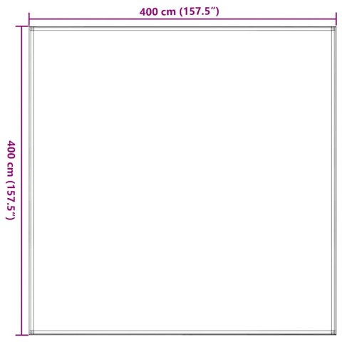 WYKŁADZINA DO NAMIOTU ANTRACYTOWO-BIAŁA 400X400CM HDPE