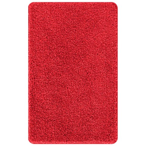 VidaXL Zestaw mat łazienkowych antypoślizgowych 3 pcs Czerwony PP