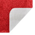VidaXL Zestaw mat łazienkowych antypoślizgowych 3 pcs Czerwony PP
