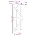 DRZWI PRZESUWNE NARVIK 80X210CM (152,5CM)