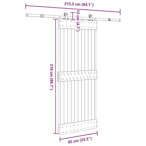 DRZWI PRZESUWNE NARVIK 85X210CM (213,5CM)