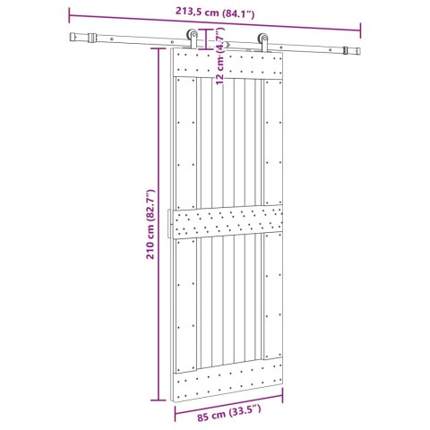 DRZWI PRZESUWNE NARVIK 85X210CM (213,5CM)