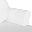 VidaXL Fotel Chesterfield Biały 120,5 x 65 x 75 cm Skóra ekologiczna