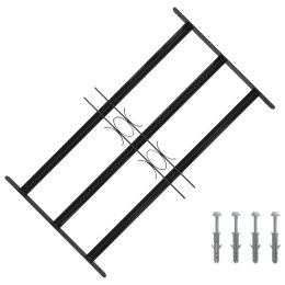 VidaXL Kratka Okienna 75.5 x 45 cm Stal malowana proszkowo Czarny