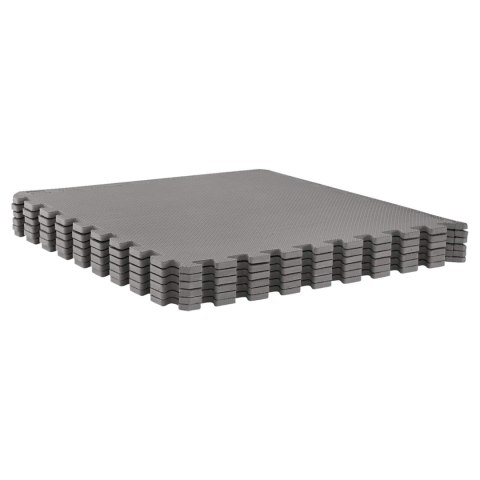 VidaXL Mata podłogowa do basenu 12 pcs Szary 4,32 m² Pianka EVA