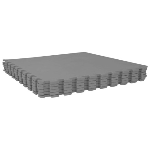 VidaXL Mata podłogowa do basenu 24 pcs Szary 8,64 m² Pianka EVA