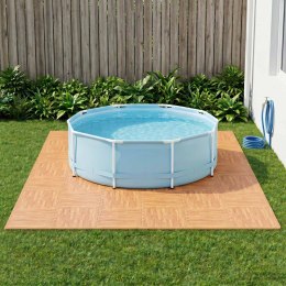 VidaXL Mata podłogowa do basenu 40 pcs drewno 14,4 m² Pianka EVA