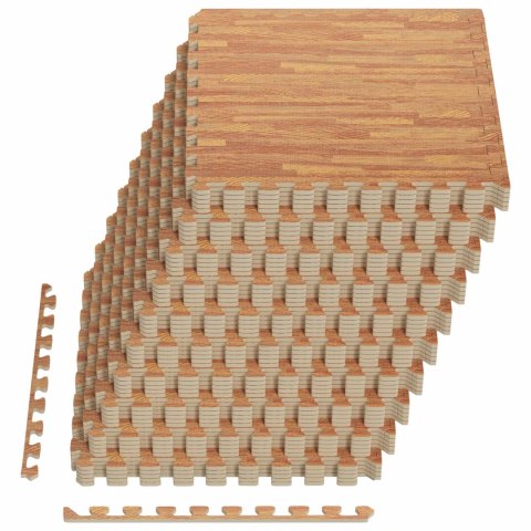 MATA PODŁOGOWA DO BASENU 50 SZT. DREWNO 18 M² PIANKA EVA