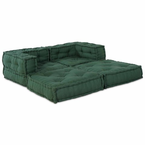VidaXL Modularna jednostka sofy 2 pcs zielony 140 x 70 x 56 cm tkanina