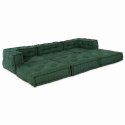 VidaXL Modularna jednostka sofy 3 pcs zielony tkanina