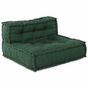 VidaXL Modularna jednostka sofy 3 pcs zielony tkanina