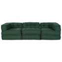 VidaXL Modularna jednostka sofy 3 pcs zielony tkanina