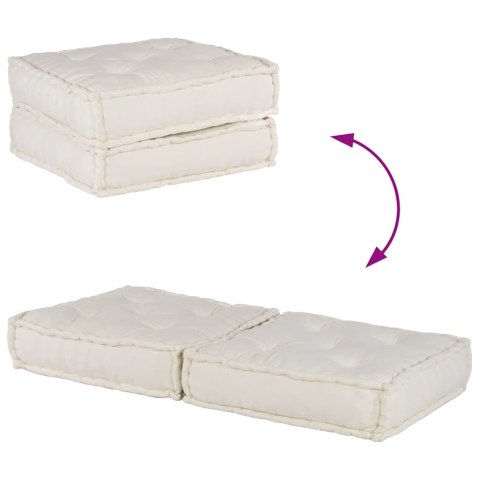 VidaXL Modułowa sofa kremowa 70x70x36 Tkanina
