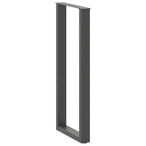 VidaXL Nogi do stołu barowego w kształcie litery U 2 szt. Antracyt 50x(110-111) cm Stal