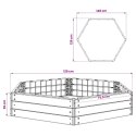 VidaXL Podniesiony grządka Czarny 148 x 129 x 25 cm PP
